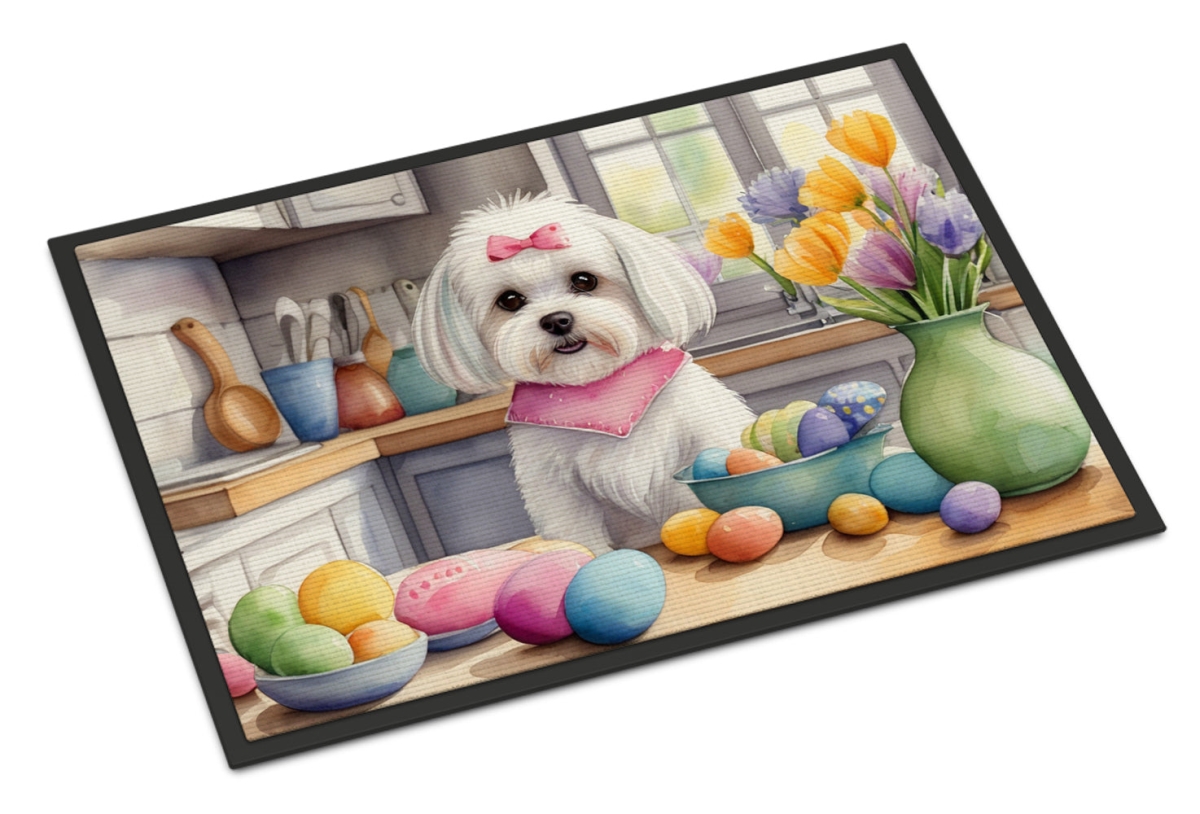 DAC6852MAT 18 x 27 in. Decorating Easter Maltese Doormat