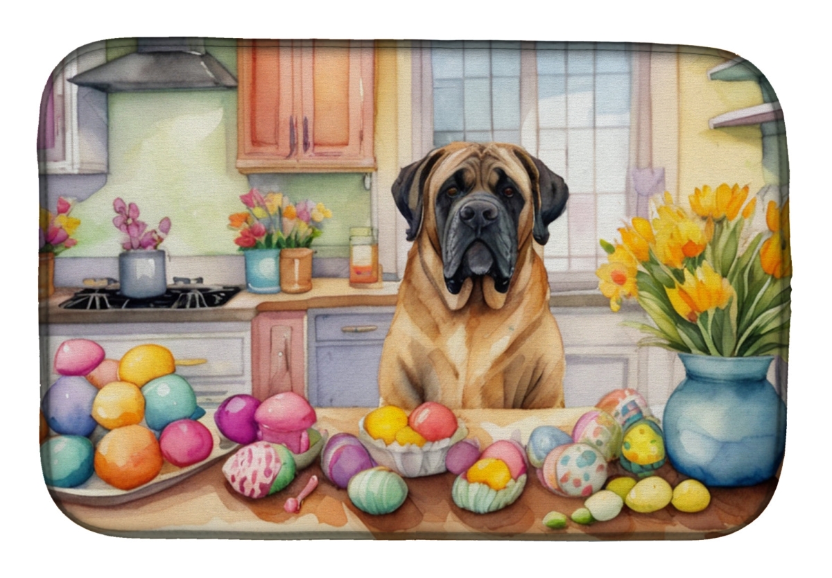 Picture of Carolines Treasures DAC6854DDM 21 x 14 in. Decorating Easter Mastiff Dish Drying Mat