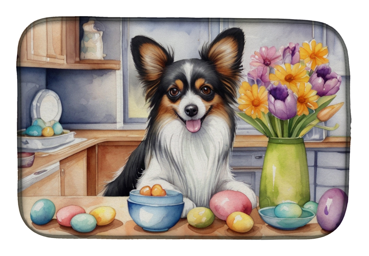 Picture of Carolines Treasures DAC6865DDM 21 x 14 in. Decorating Easter Papillon Dish Drying Mat