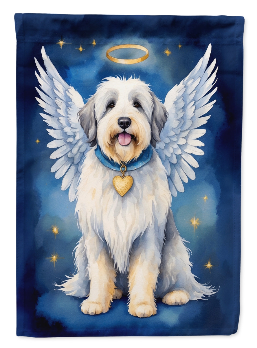 DAC7045GF 15.5 x 11.25 in. Old English Sheepdog My Angel Garden Flag