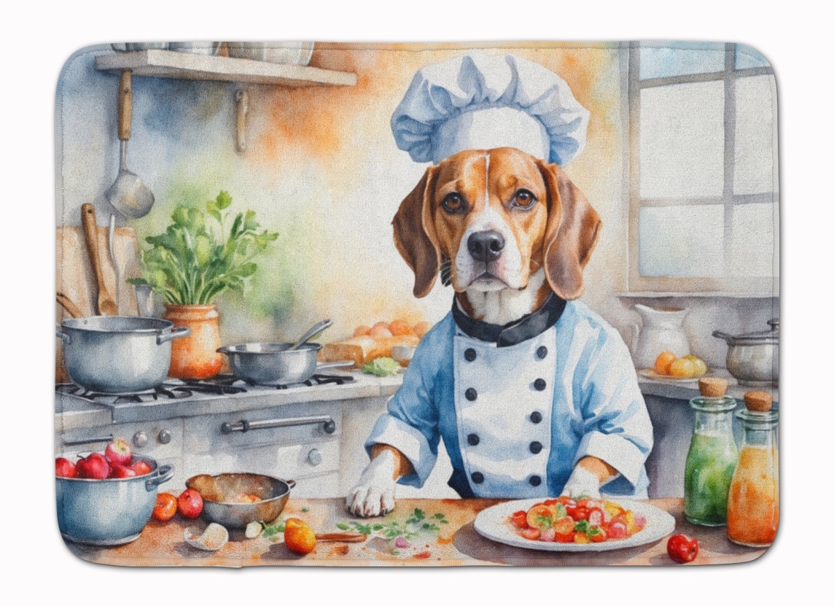 19 x 27 in. Beagle The Chef Memory Foam Kitchen Mat