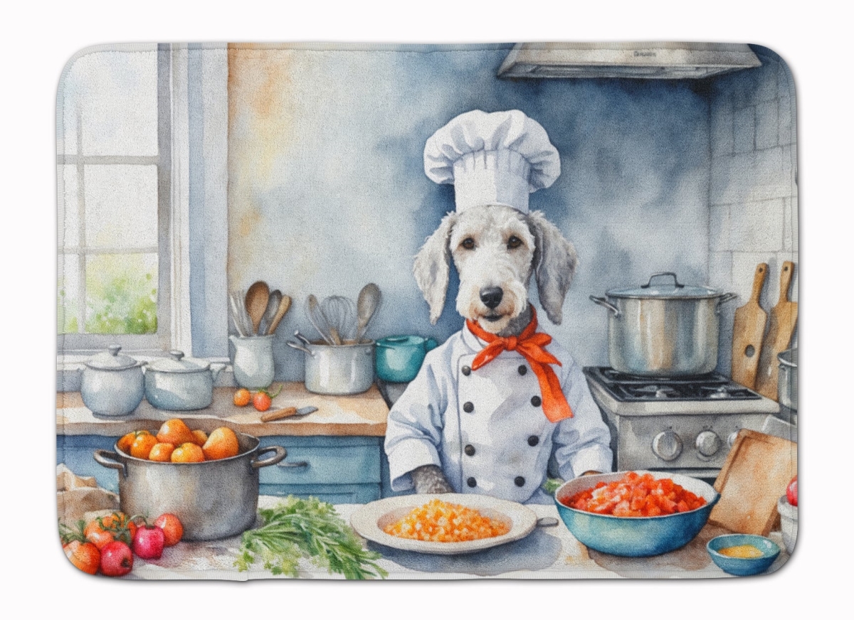 DAC6199RUG 19 x 27 in. Bedlington Terrier The Chef Memory Foam Kitchen Mat