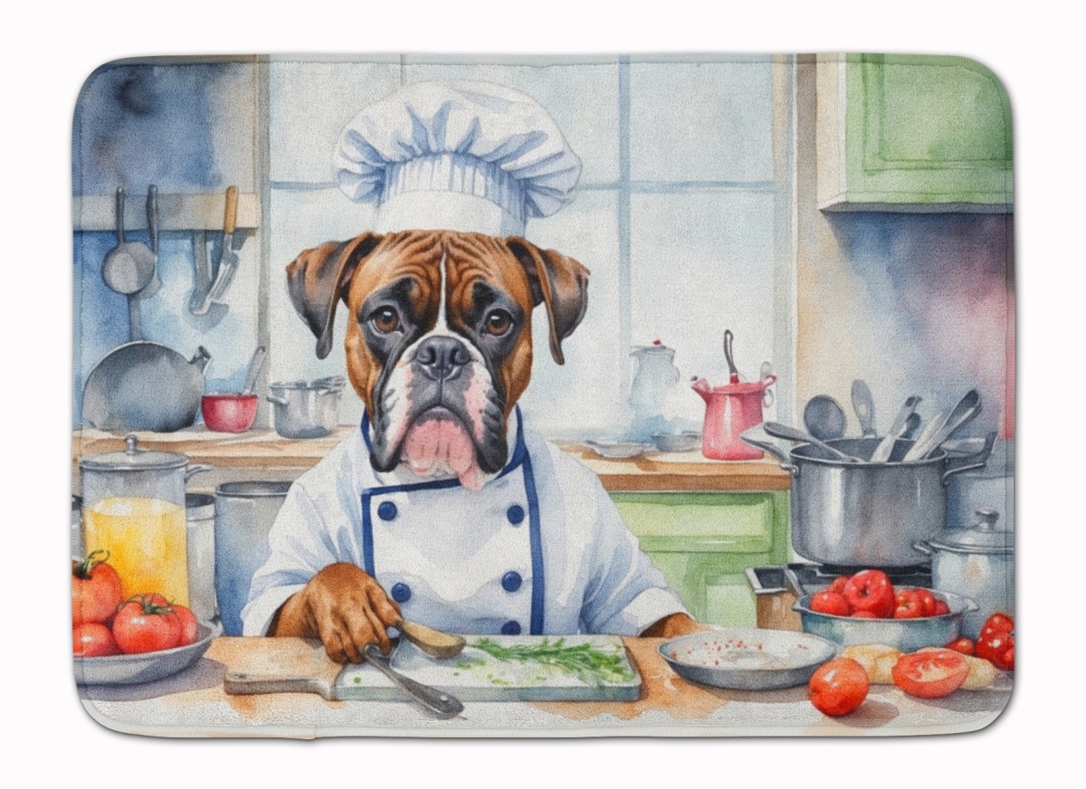 DAC6219RUG 19 x 27 in. Boxer The Chef Memory Foam Kitchen Mat