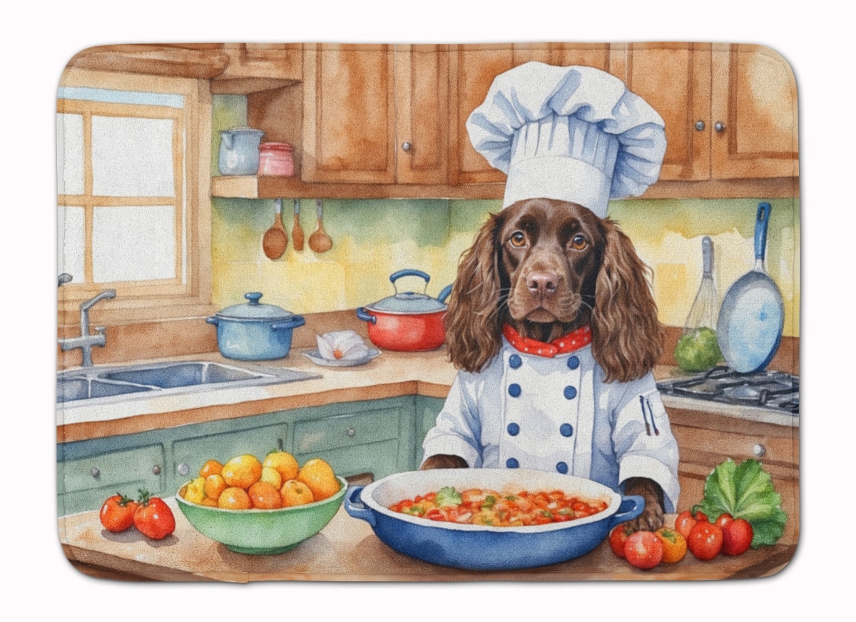 DAC6220RUG 19 x 27 in. Boykin Spaniel The Chef Memory Foam Kitchen Mat