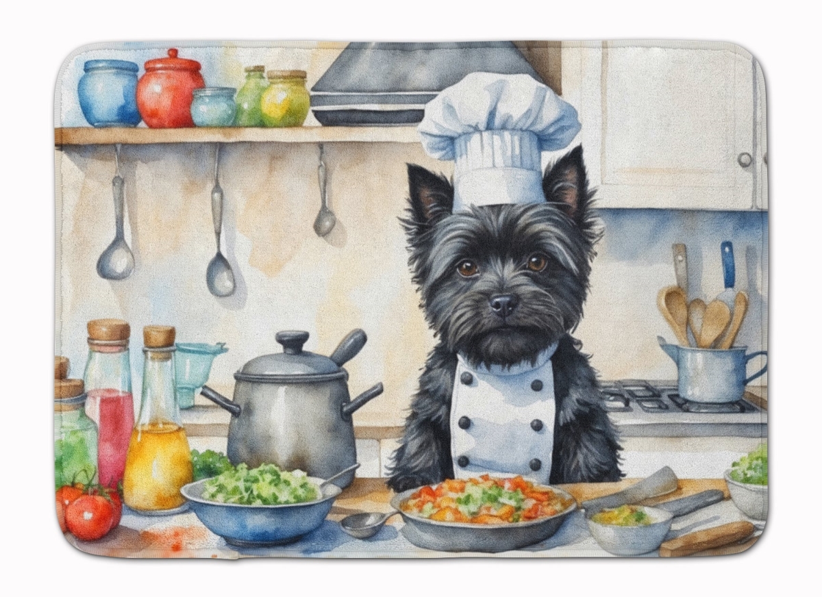 DAC6225RUG 19 x 27 in. Cairn Terrier The Chef Memory Foam Kitchen Mat
