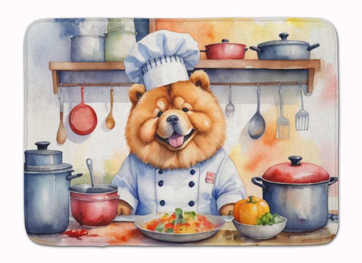 19 x 27 in. Chow Chow The Chef Memory Foam Kitchen Mat