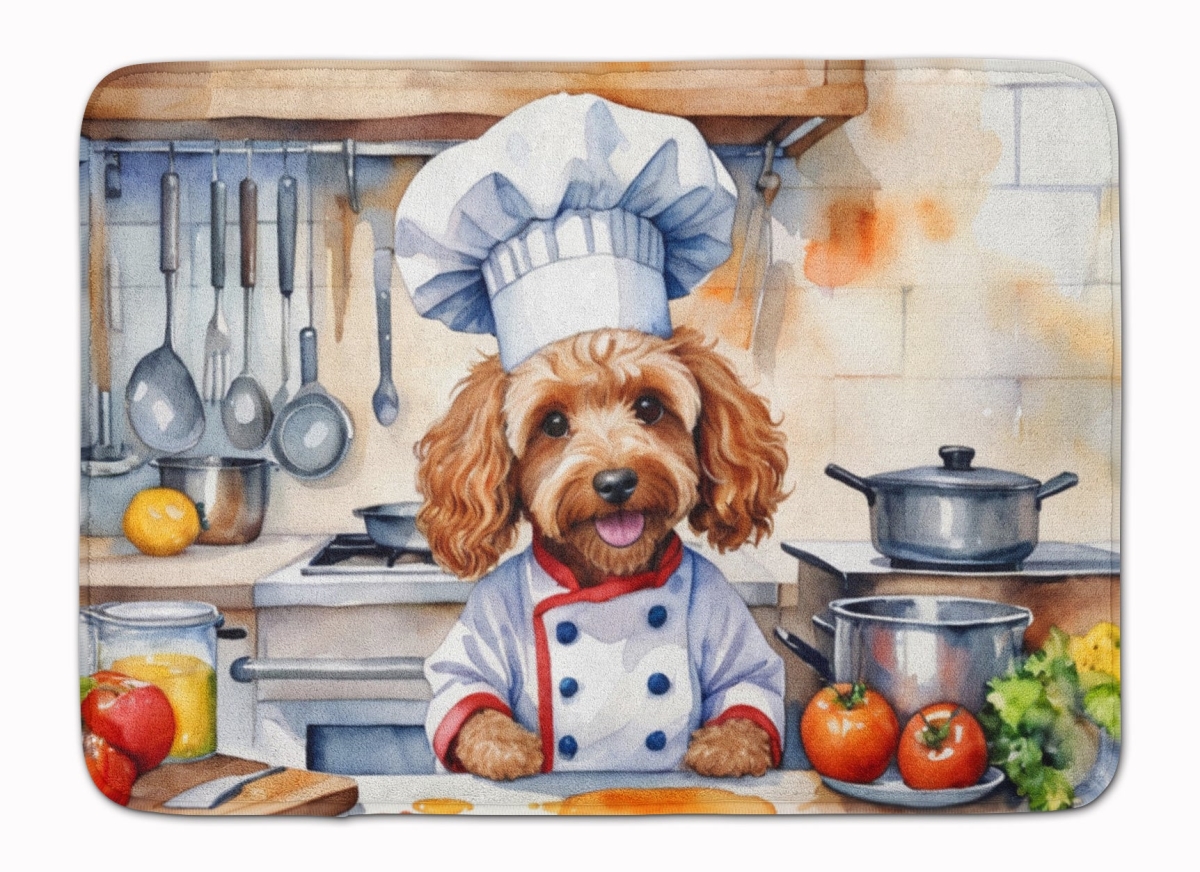 DAC6233RUG 19 x 27 in. Cockapoo The Chef Memory Foam Kitchen Mat