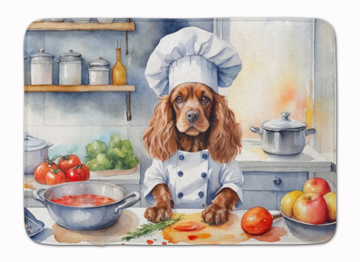 DAC6234RUG 19 x 27 in. Cocker Spaniel The Chef Memory Foam Kitchen Mat