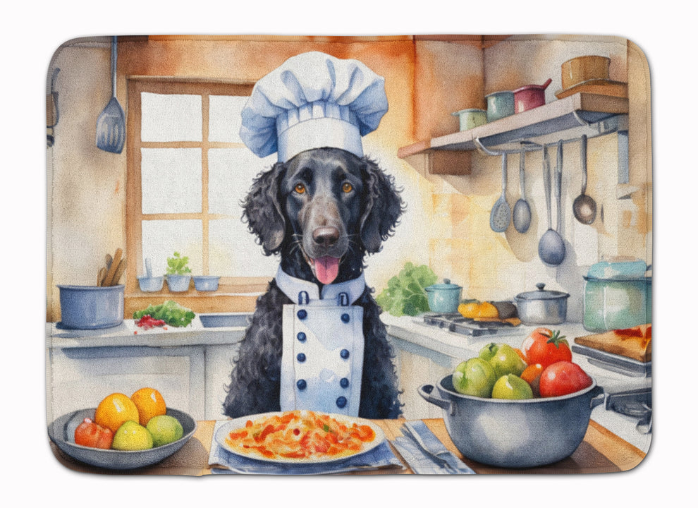 19 x 27 in. Curly-Coated Retriever The Chef Memory Foam Kitchen Mat