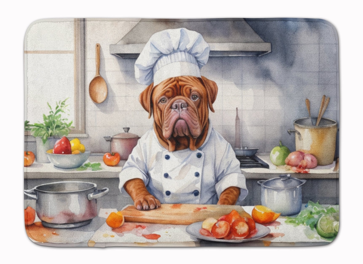 DAC6241RUG 19 x 27 in. Dogue de Bordeaux The Chef Memory Foam Kitchen Mat