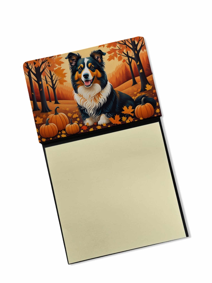 DAC1039SN 5.25 x 3.25 in. Collie Fall Sticky Note Holder