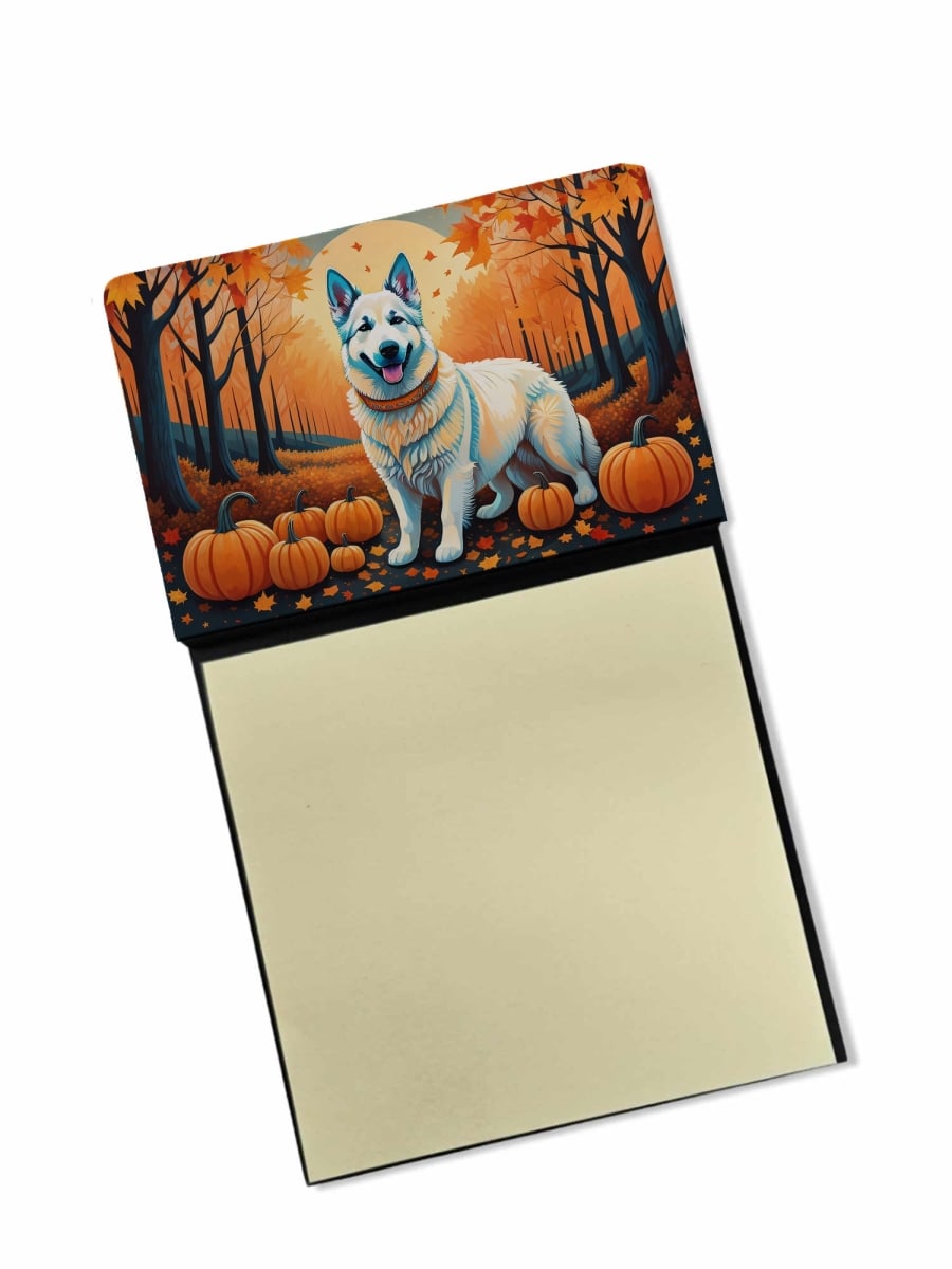 DAC1047SN 5.25 x 3.25 in. White German Shepherd Fall Sticky Note Holder