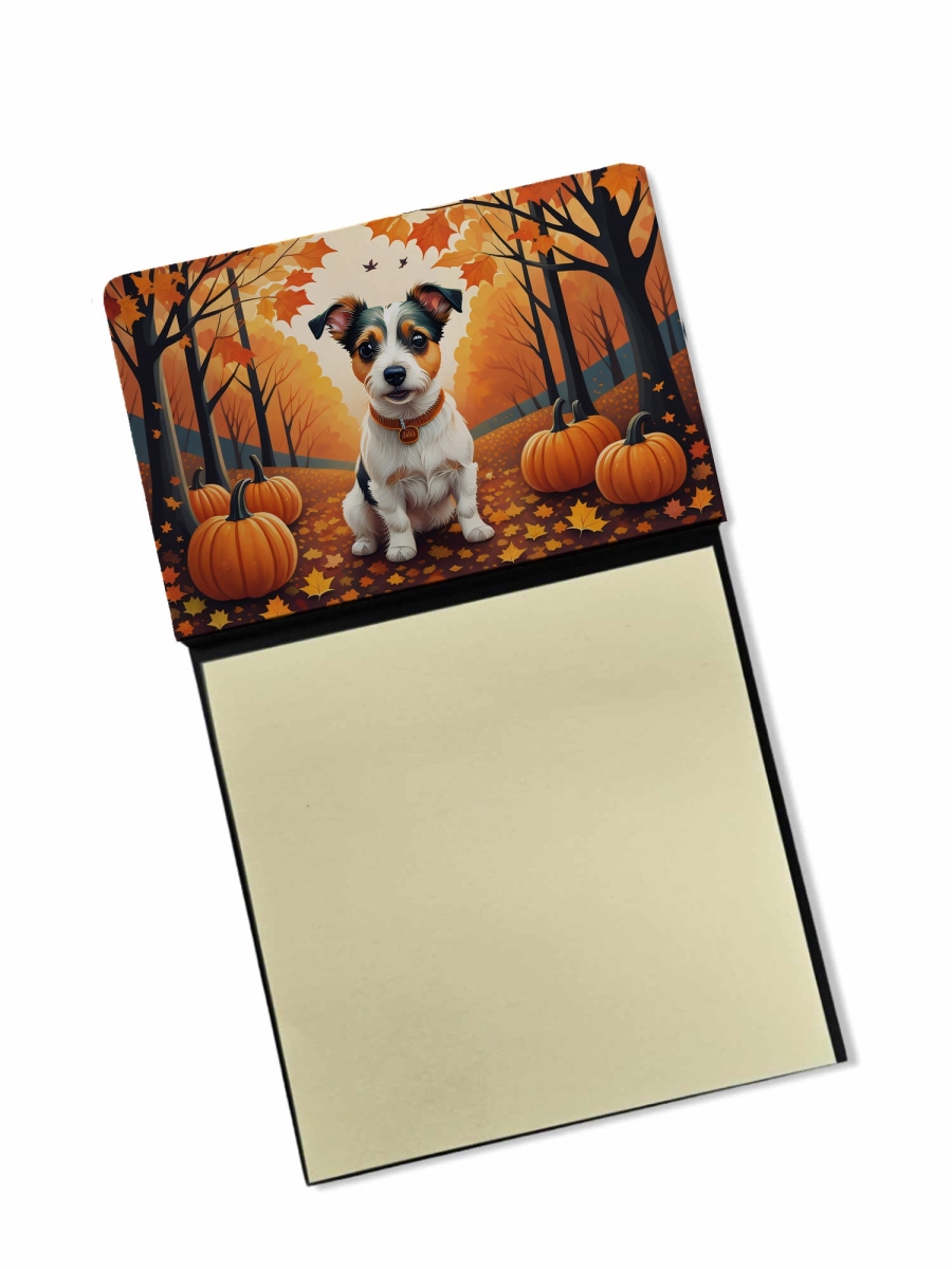 DAC1051SN 5.25 x 3.25 in. Jack Russell Terrier Fall Sticky Note Holder