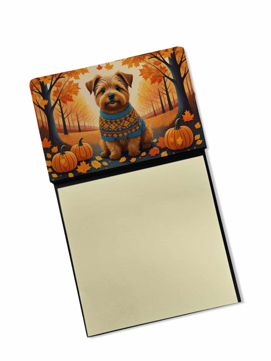 DAC1060SN 5.25 x 3.25 in. Norfolk Terrier Fall Sticky Note Holder