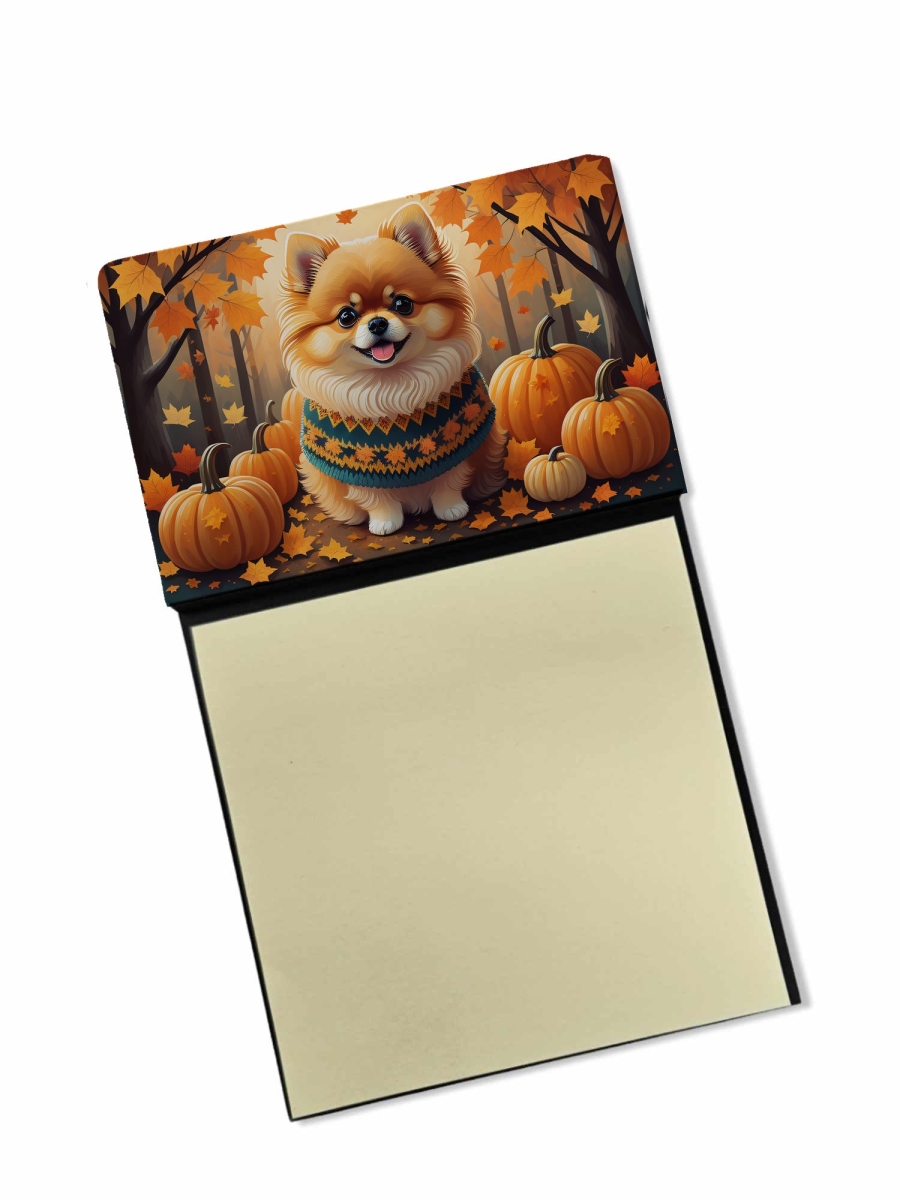 DAC1062SN 5.25 x 3.25 in. Pomeranian Fall Sticky Note Holder