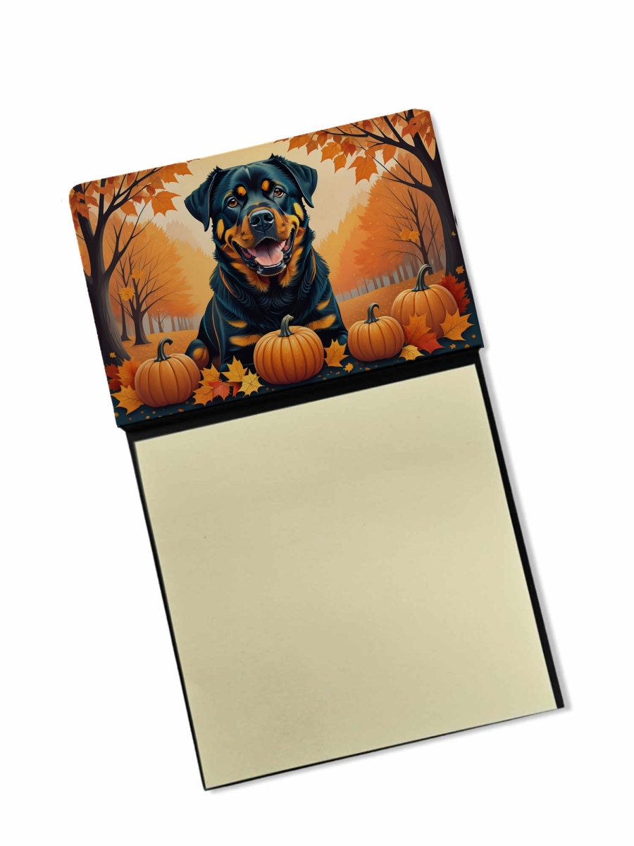 DAC1067SN 5.25 x 3.25 in. Rottweiler Fall Sticky Note Holder