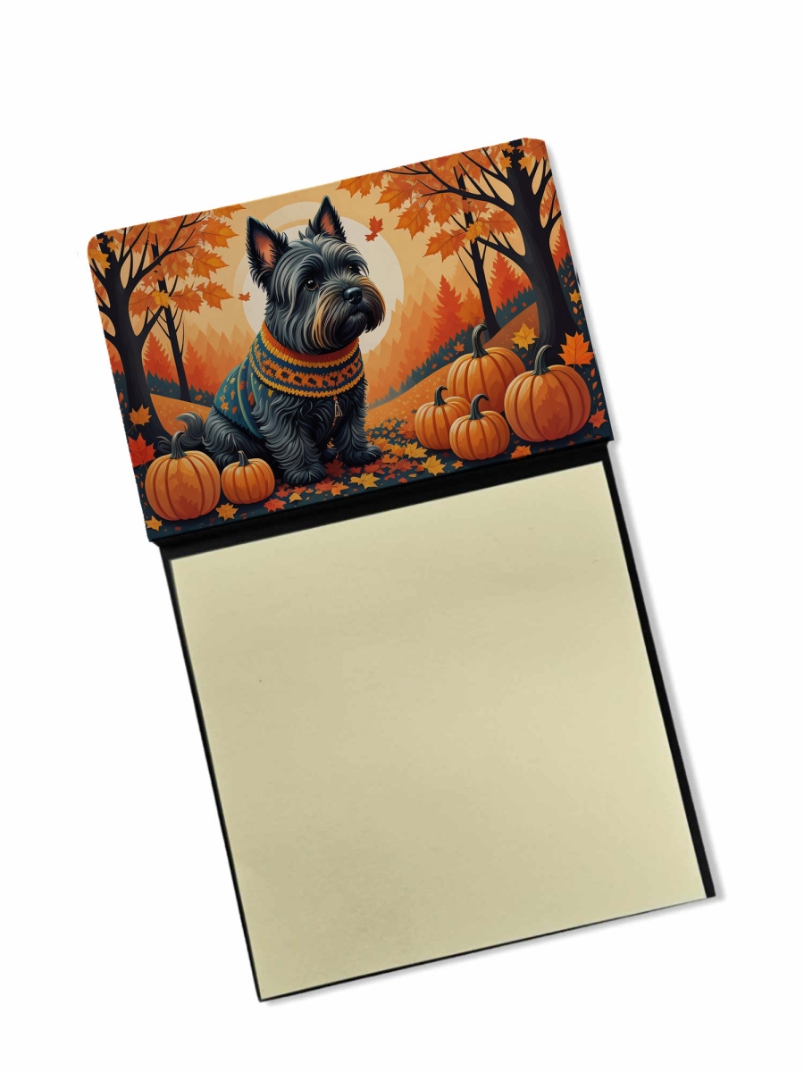 DAC1069SN 5.25 x 3.25 in. Scottish Terrier Fall Sticky Note Holder