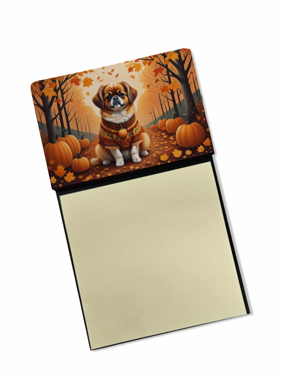 DAC1076SN 5.25 x 3.25 in. Tibetan Spaniel Fall Sticky Note Holder