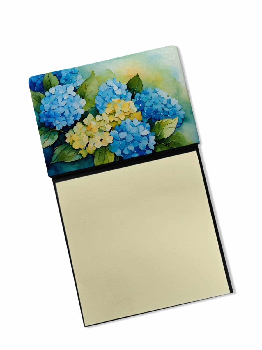 DAC1578SN 5.25 x 3.25 in. Hydrangeas in Watercolor Sticky Note Holder