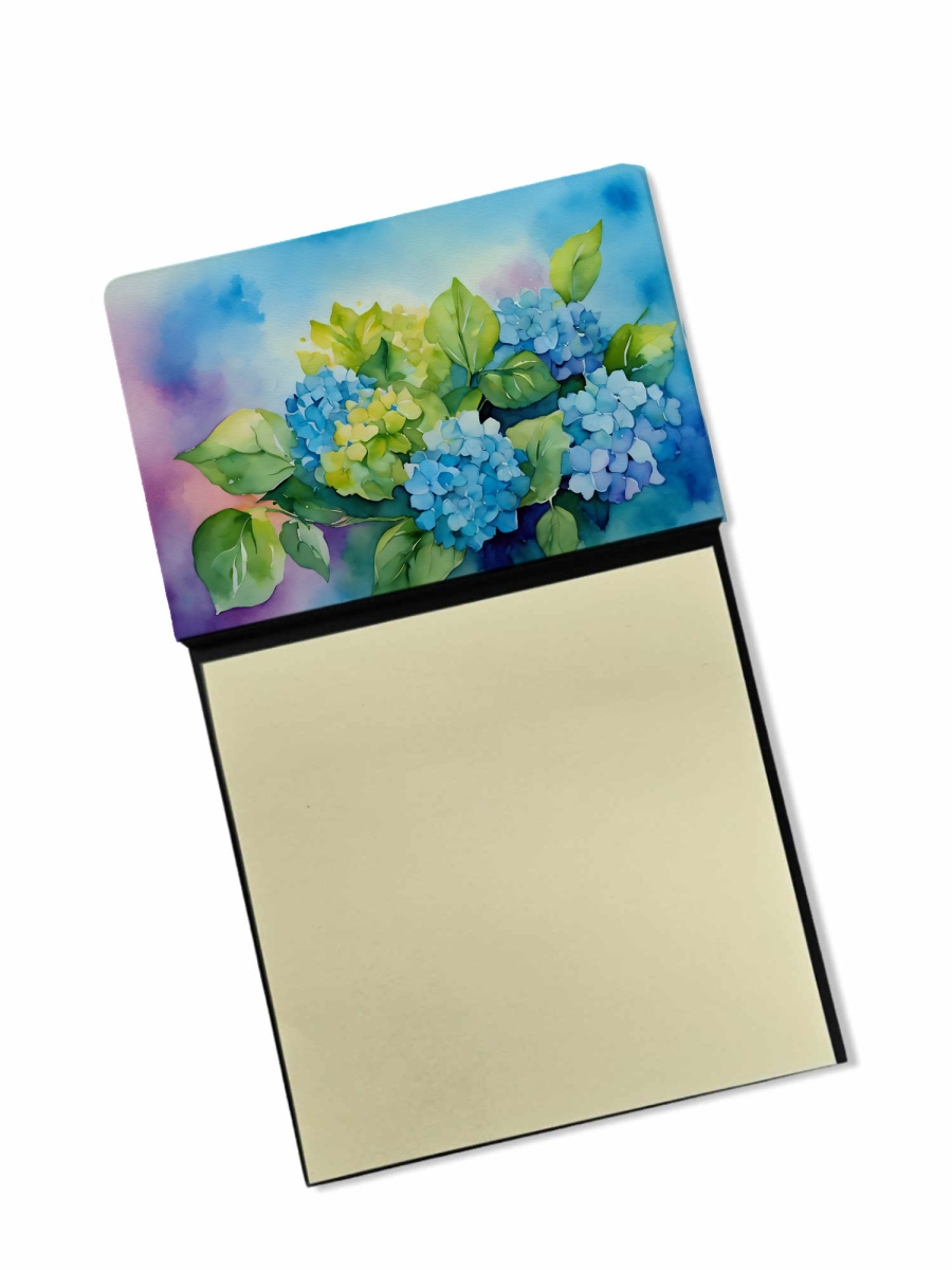 DAC1579SN 5.25 x 3.25 in. Hydrangeas in Watercolor Sticky Note Holder