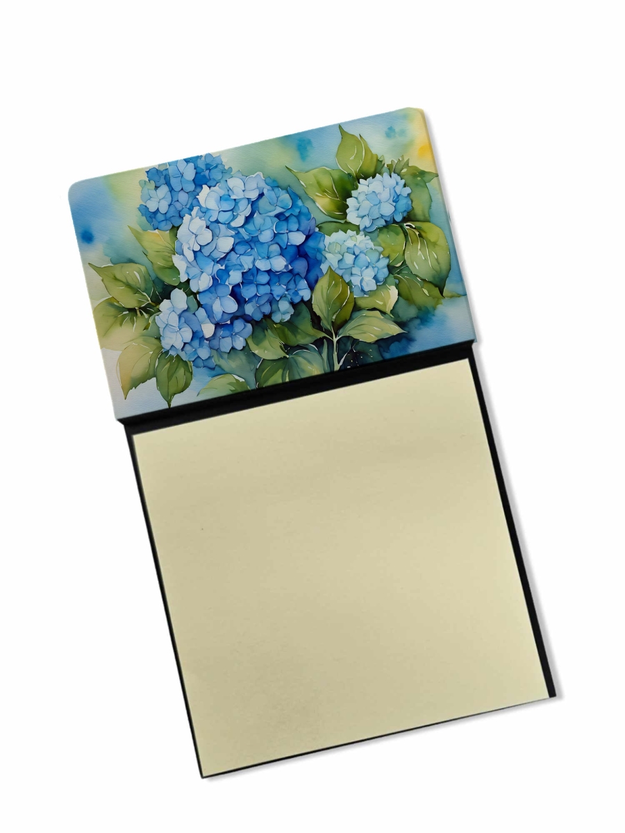 DAC1580SN 5.25 x 3.25 in. Hydrangeas in Watercolor Sticky Note Holder