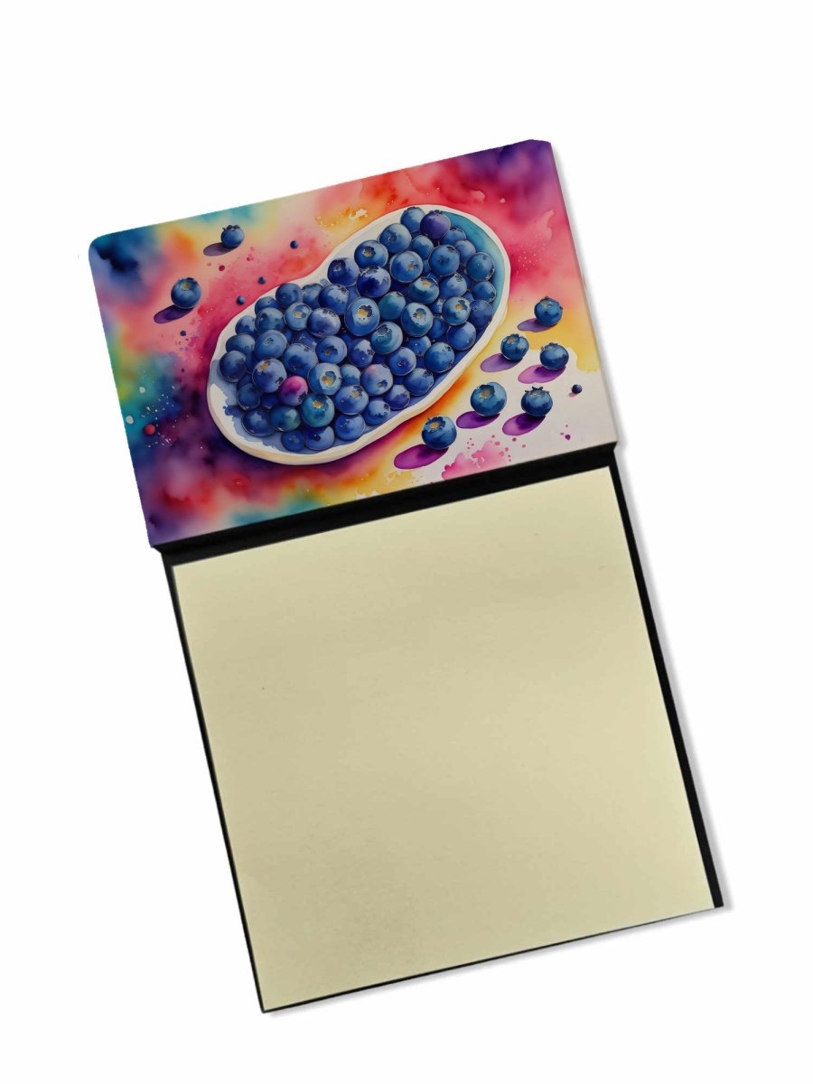 DAC1832SN 5.25 x 3.25 in. Colorful Blueberries Sticky Note Holder