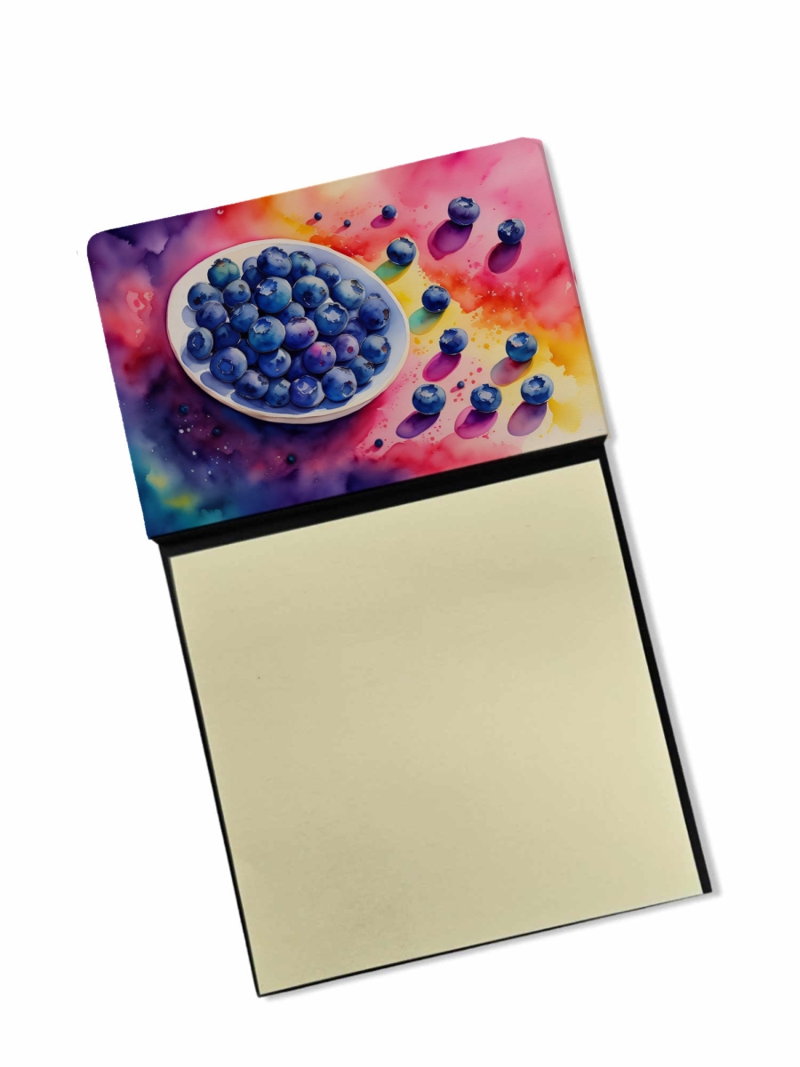 DAC1833SN 5.25 x 3.25 in. Colorful Blueberries Sticky Note Holder