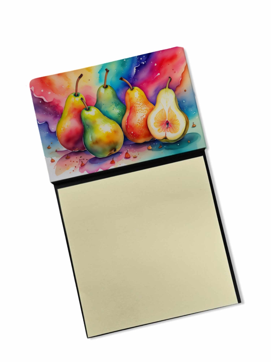 DAC1838SN 5.25 x 3.25 in. Colorful Pears Sticky Note Holder
