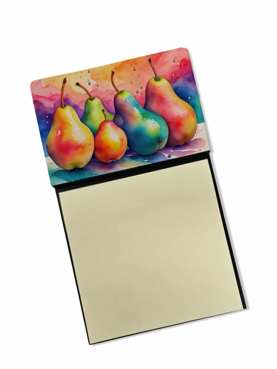 DAC1839SN 5.25 x 3.25 in. Colorful Pears Sticky Note Holder