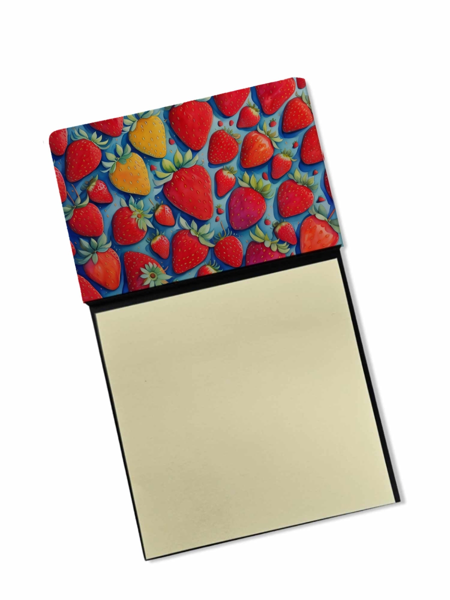 DAC1843SN 5.25 x 3.25 in. Colorful Strawberries Sticky Note Holder