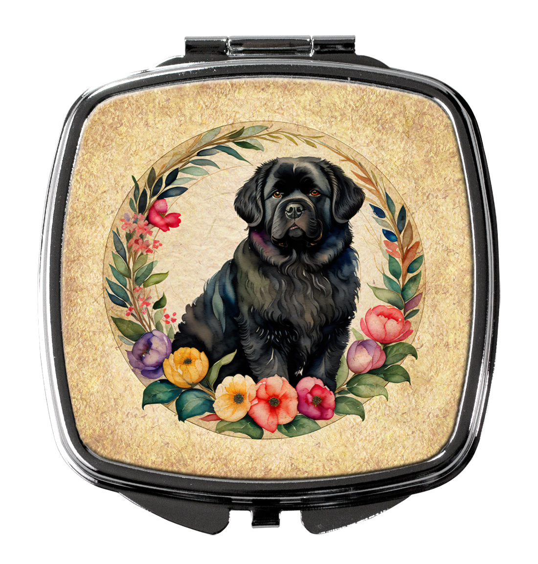 DAC2173SCM 3 x 2.75 in. foundland & Flowers Compact Mirror