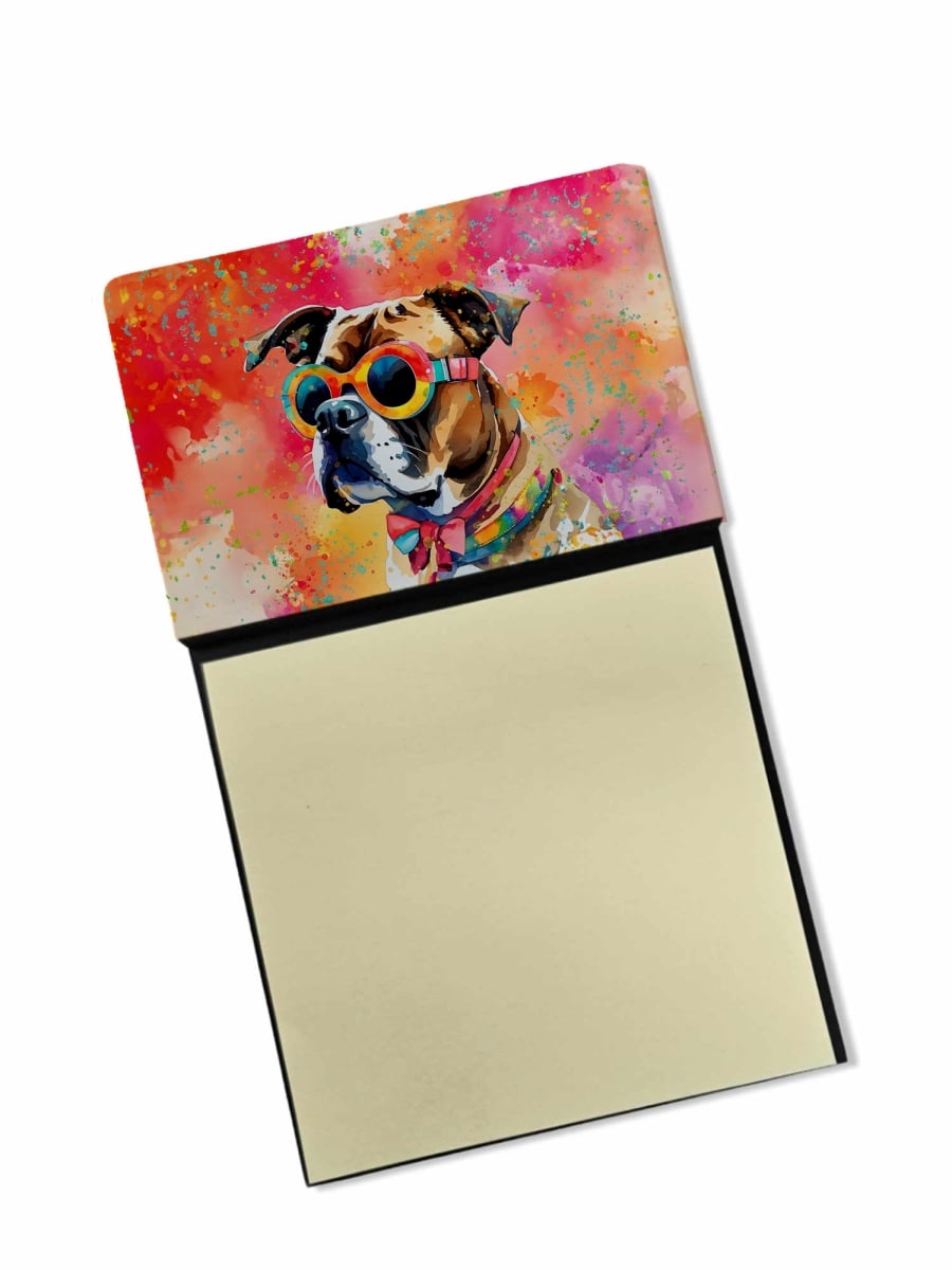 DAC2473SN 5.25 x 3.25 in. Boxer Hippie Dawg Sticky Note Holder