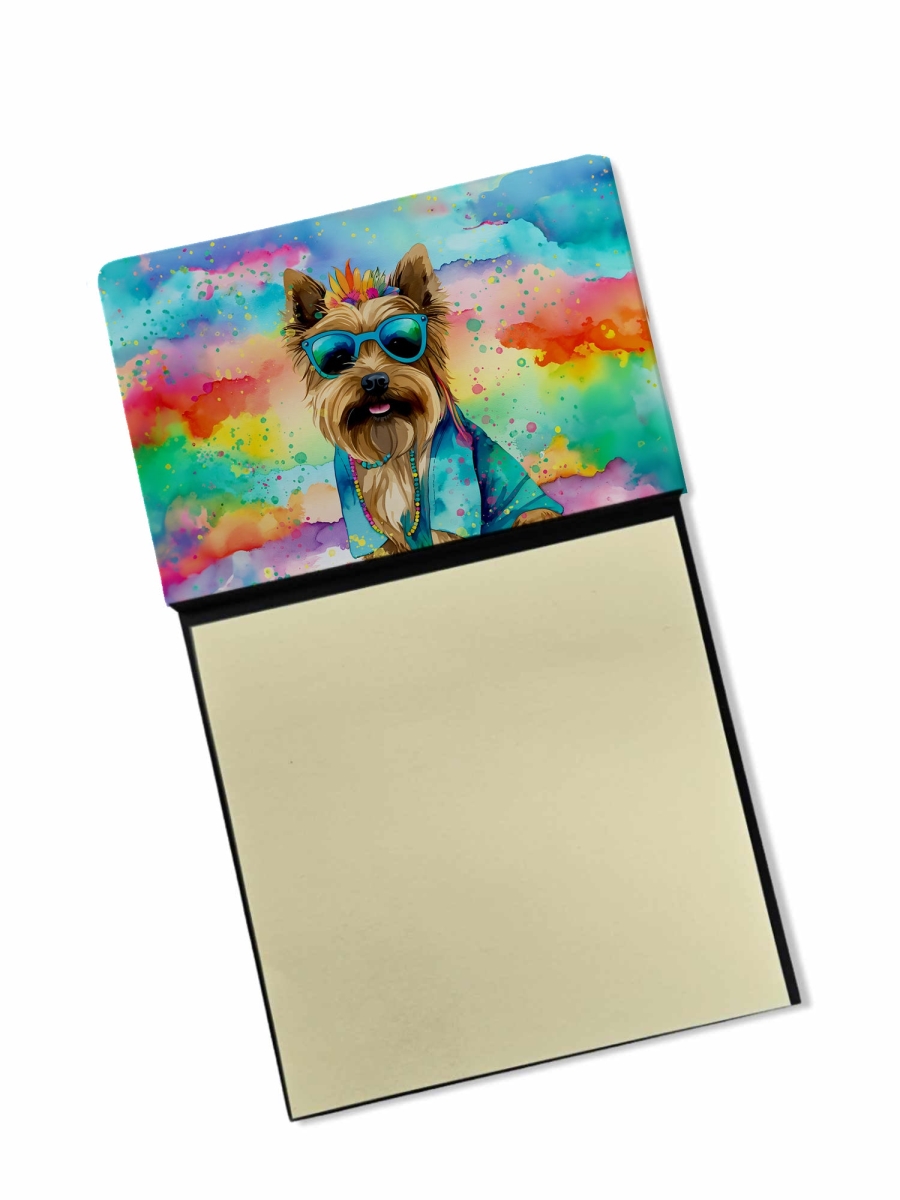 DAC2479SN 5.25 x 3.25 in. Cairn Terrier Hippie Dawg Sticky Note Holder