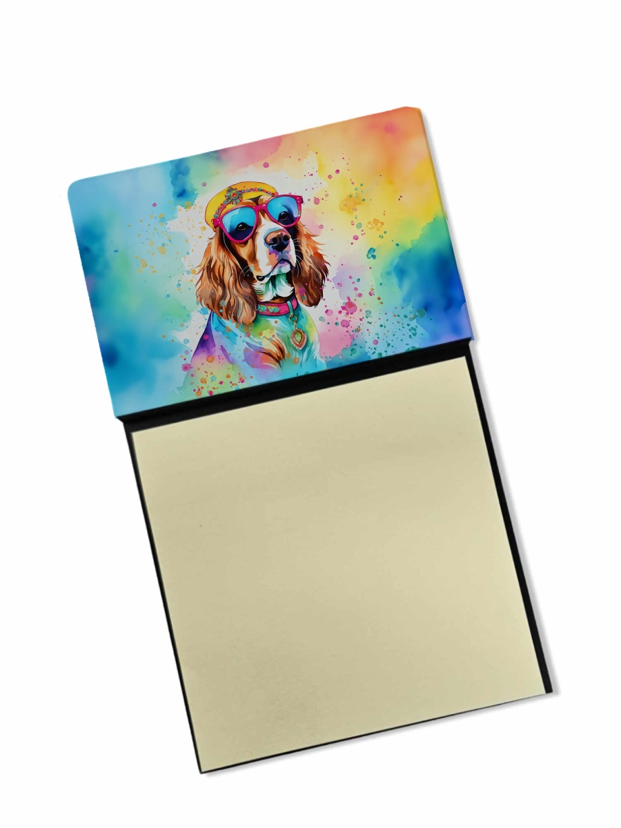 DAC2484SN 5.25 x 3.25 in. Cavalier Spaniel Hippie Dawg Sticky Note Holder