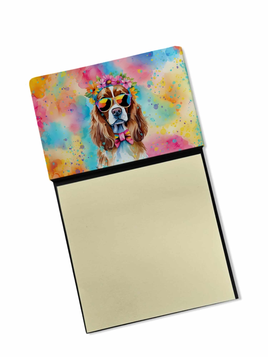 DAC2486SN 5.25 x 3.25 in. Cavalier Spaniel Hippie Dawg Sticky Note Holder