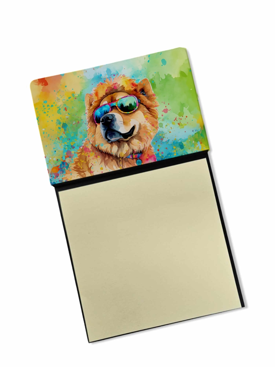 DAC2490SN 5.25 x 3.25 in. Chow Chow Hippie Dawg Sticky Note Holder