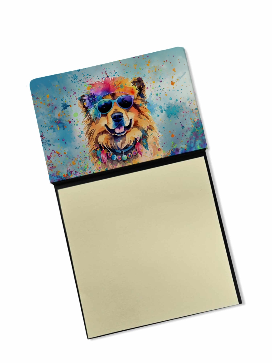 DAC2491SN 5.25 x 3.25 in. Chow Chow Hippie Dawg Sticky Note Holder
