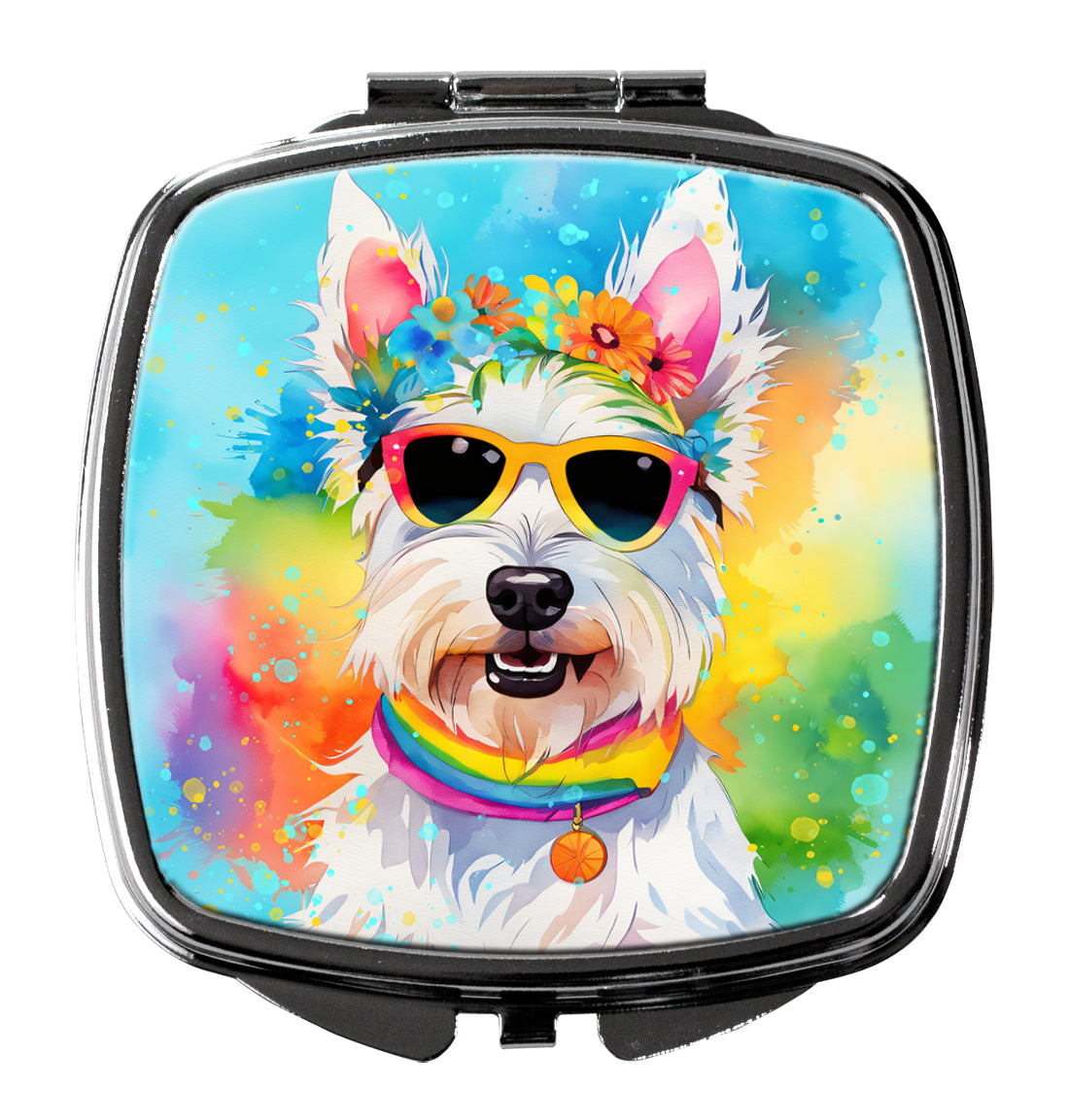 DAC2570SCM 3 x 2.75 in. Westie Hippie Dawg Compact Mirror