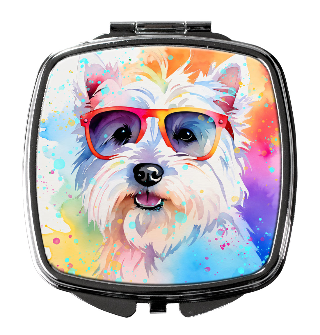 DAC2573SCM 3 x 2.75 in. Westie Hippie Dawg Compact Mirror