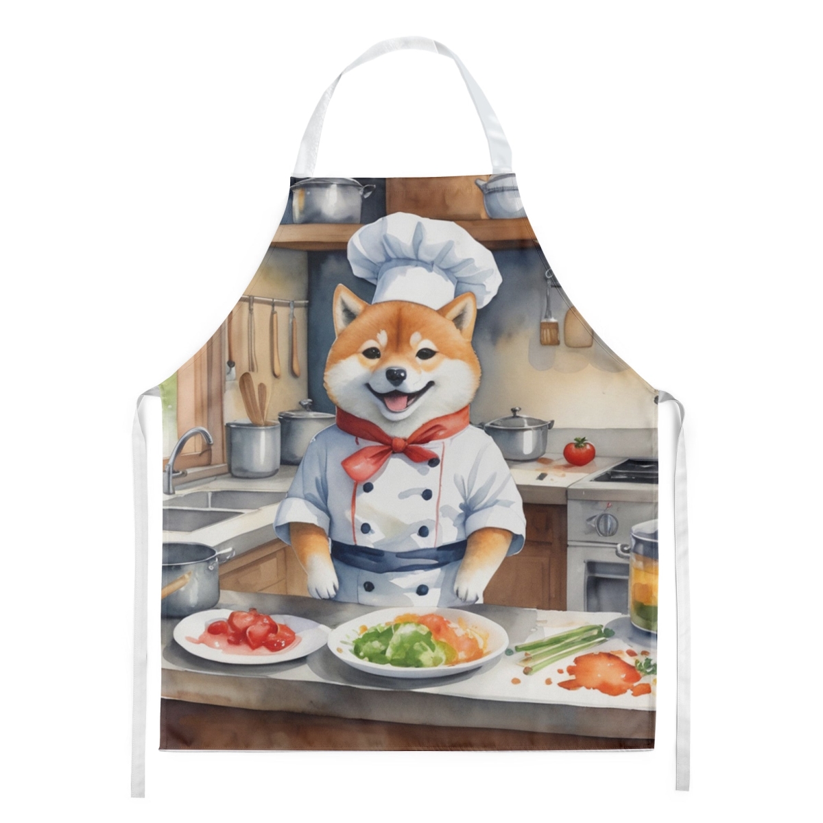 Picture of Carolines Treasures DAC6326APRON 30 x 27 in. Shiba Inu The Chef Apron