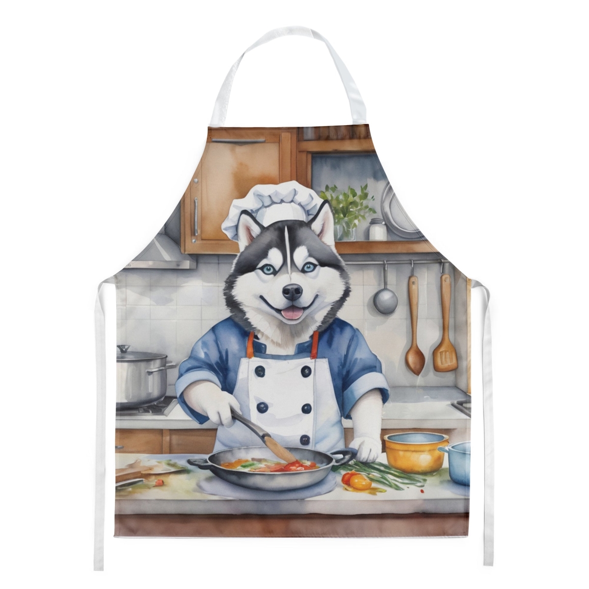 Picture of Carolines Treasures DAC6328APRON 30 x 27 in. Siberian Husky The Chef Apron