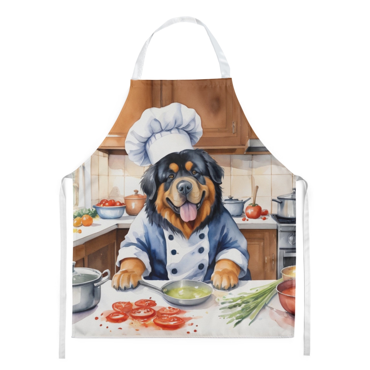 Picture of Carolines Treasures DAC6332APRON 30 x 27 in. Tibetan Mastiff The Chef Apron