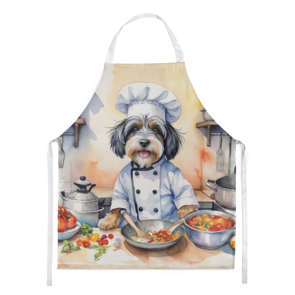 Picture of Carolines Treasures DAC6334APRON 30 x 27 in. Tibetan Terrier The Chef Apron