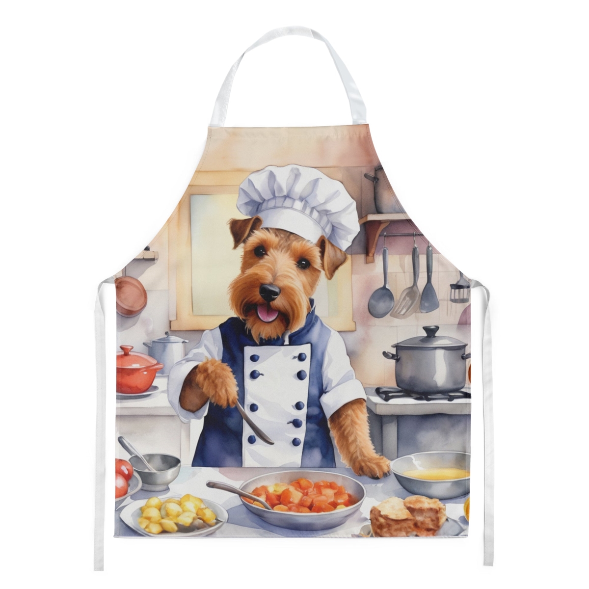 Picture of Carolines Treasures DAC6338APRON 30 x 27 in. Welsh Terrier The Chef Apron