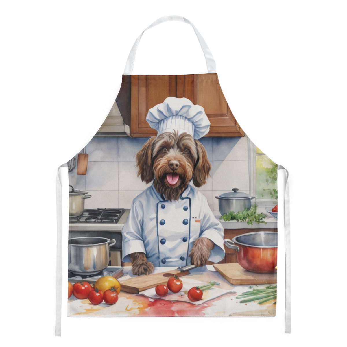 Picture of Carolines Treasures DAC6342APRON 30 x 27 in. Wirehaired Pointing Griffon The Chef Apron
