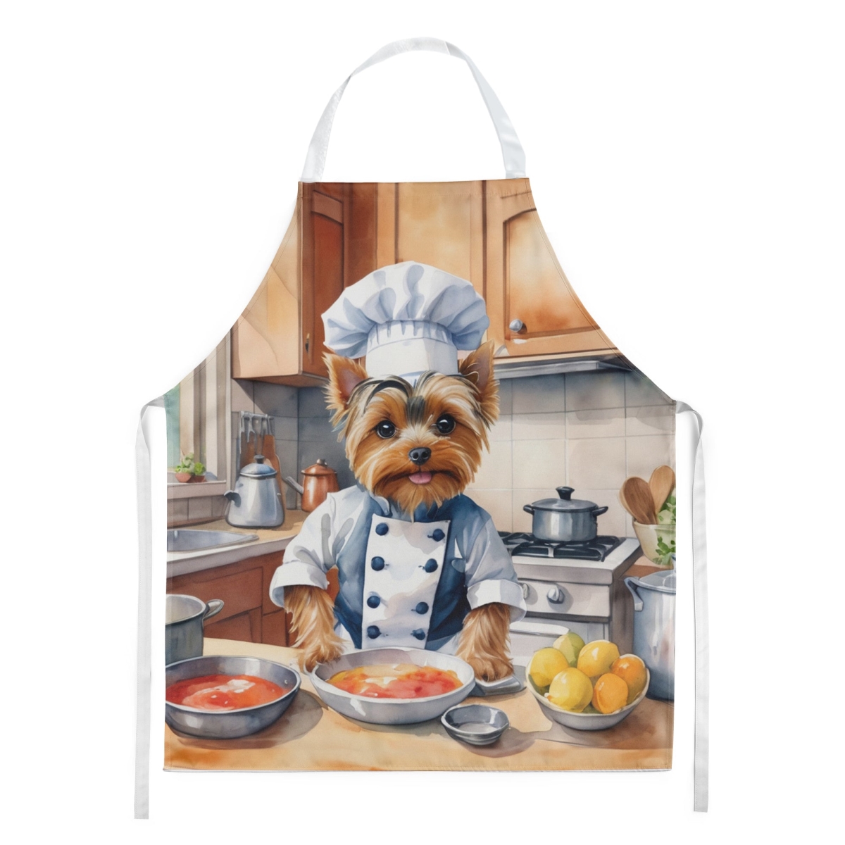 Picture of Carolines Treasures DAC6343APRON 30 x 27 in. Yorkie Yorkshire Terrier The Chef Apron