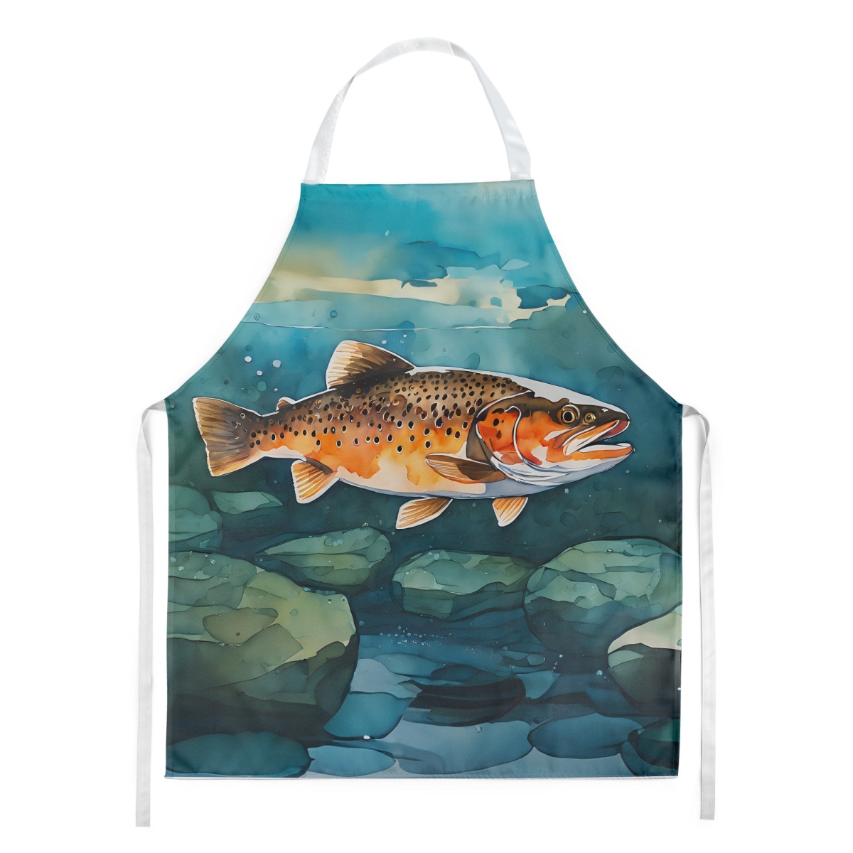 DAC2778APRON 30 x 27 in. Brown Trout Apron