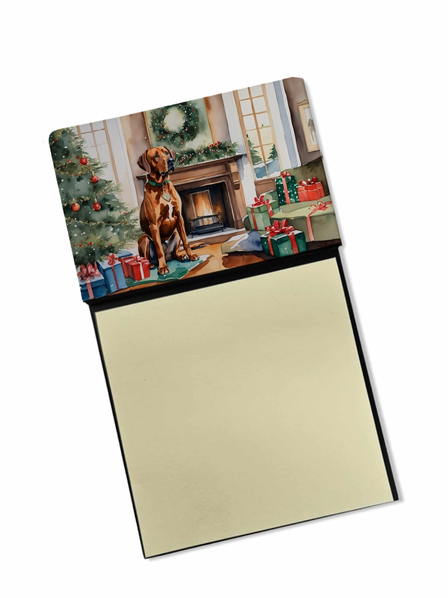 DAC2735SN 5.25 x 3.25 in. Rhodesian Ridgeback Cozy Christmas Sticky Note Holder