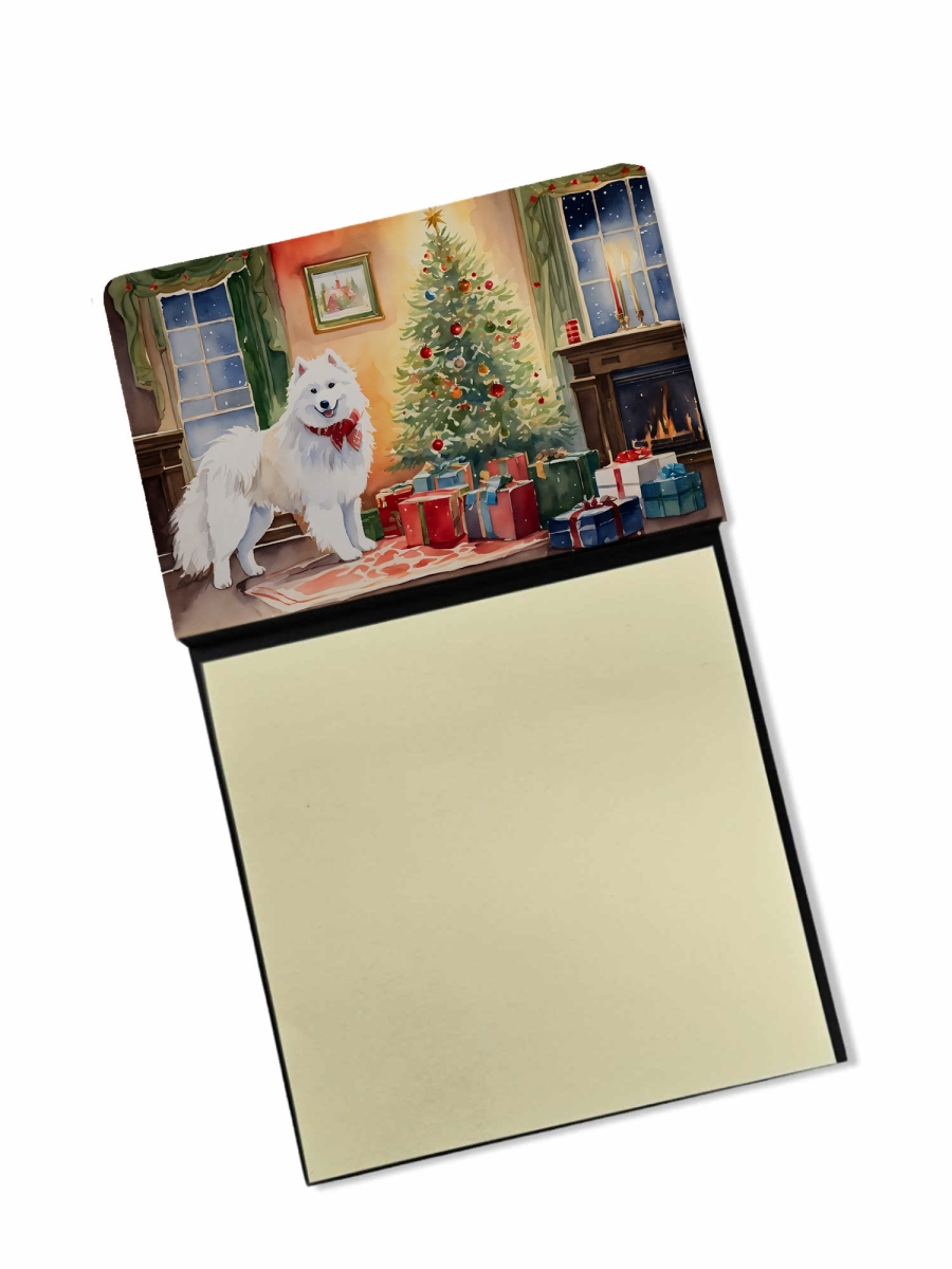 DAC2738SN 5.25 x 3.25 in. Samoyed Cozy Christmas Sticky Note Holder