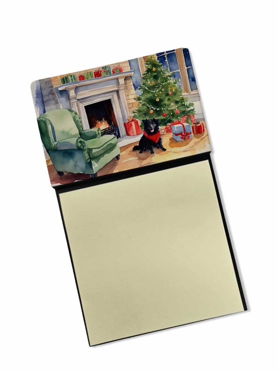 DAC2739SN 5.25 x 3.25 in. Schipperke Cozy Christmas Sticky Note Holder